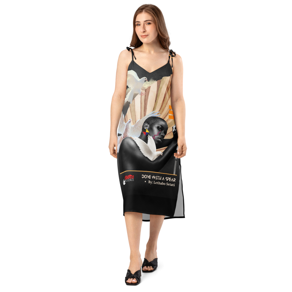 Tie-strap midi dress