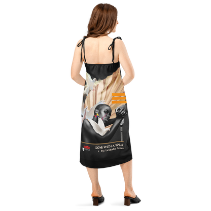 Tie-strap midi dress